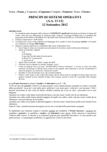 PRINCIPI DI SISTEMI OPERATIVI (A.A. 11
