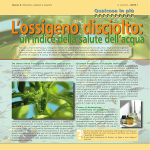 L`ossigeno disciolto - Mondadori Education