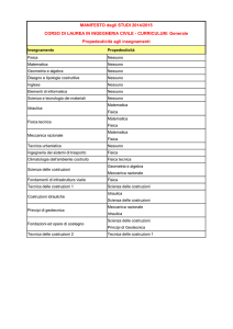 curriculum Generale - Dipartimento di Ingegneria