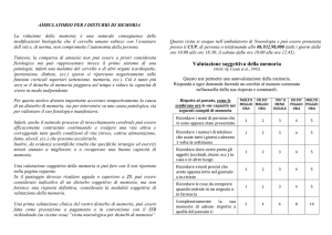Ambulatorio della Memoria - Ospedale Regina Apostolorum