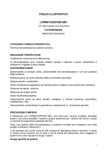 FOGLIO ILLUSTRATIVO LORMETAZEPAM ABC Lormetazepam