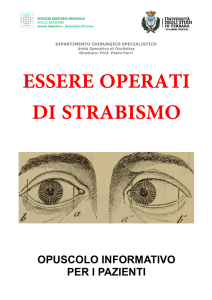 Essere operati di Strabismo - Azienda Ospedaliero