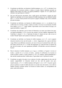 1) Considerate un individuo, con funzione di utilità istantanea x xu2