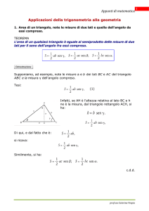 Applicazioni della trigonometria alla geometria