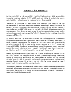 pubblicità in farmacia