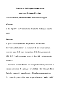IMPACCHETTAMENTO CUBI