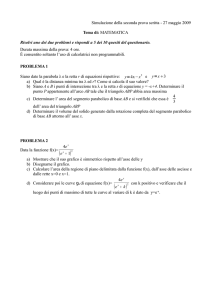 Simulazione della seconda prova scritta - 27 maggio
