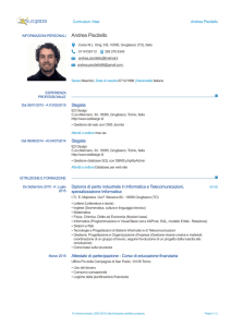 Piscitello Andrea CV