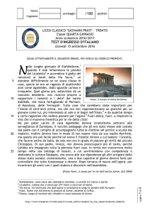 test d`ingresso d`italiano