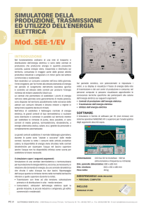 Simulatore della produzione, trasmissione ed utilizzo dell`energia