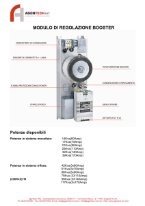 Informazioni tecniche per booster toroidale