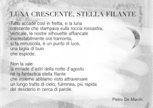 LUNA CRESCENTE, STELLA FILANTE