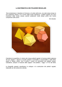 LA MATEMATICA DEI POLIEDRI REGOLARI