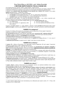 criteri ripetizioni negli esercizi