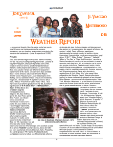 Il Viaggio Misterioso dei Weather Report Stars