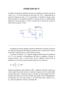 ESERCIZIO DC11: regolatore di tensione parallelo