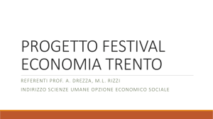 Orientamento liceo intervistando FESTIVAL ECONOMIA SCIENZE