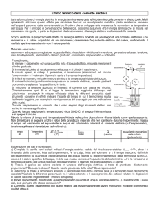 Effetto termico della corrente elettrica