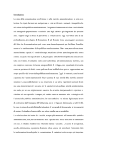 Introduzione Lo stato della comunicazione con l`utente è