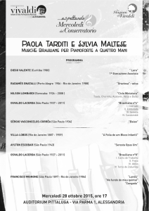 Mercoledì 28 ottobre 2015, ore 17