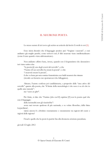 Il neurone poeta - THINK!