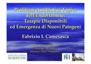 Profilassi Antibiotica Topica dell`Endoftalmite
