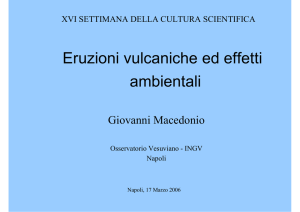 Eruzioni vulcaniche ed effetti ambientali