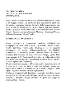 MAURO CASAPPA MUSICISTA, COMPOSITORE FORMAZIONE