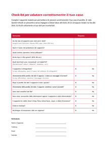Check-list per valutare correttamente il tuo caso