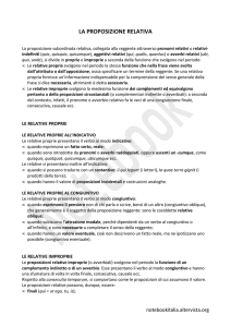 La proposizione relativa - Notebook Italia