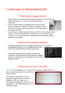 I linguaggi di programmazione