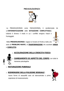 PREADOLESCENZA ACCELERAZIONE DELLA CRESCITA FISICA