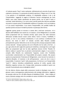 Enrico Cerasi «E tuttavia questo “lassù” esiste realmente
