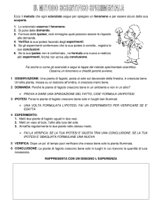 Il metodo scientifico