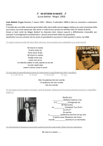 MI RITORNI IN MENTE (Lucio Battisti - Mogol