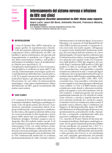 Interessamento del sistema nervoso e infezione da EBV