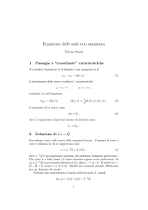 Equazione delle onde non omogenea