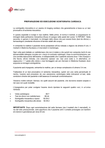PREPARAZIONE ED ESECUZIONE SCINTIGRAFIA CARDIACA