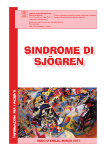 SINDROME DI SJöGREN