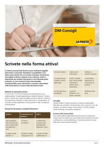 DM-Consigli - Scrivete nella forma attiva!