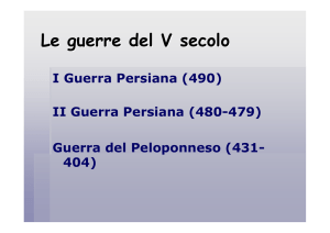 Le guerre del V secolo - IIS CESTARI