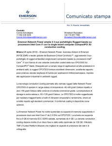 Emerson Network Power amplia il il suo portafolglio Rugged basato