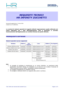 requisiti tecnici hr infinity zucchetti - HR Infinity