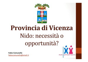 Nido necessità e opportunità