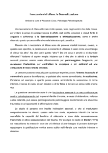 I meccanismi di difesa: la Sessualizzazione