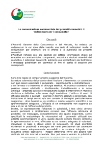 Vademecum sui prodotti cosmetici