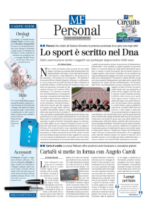 Lo sport è scritto nel Dna