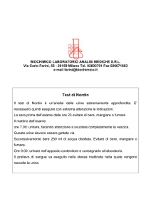 Test di Nordin - Biochimico Laboratorio Analisi Mediche Srl