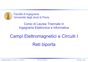 Reti biporta - Università degli studi di Pavia