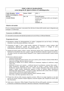 Fisica delle radiazioni